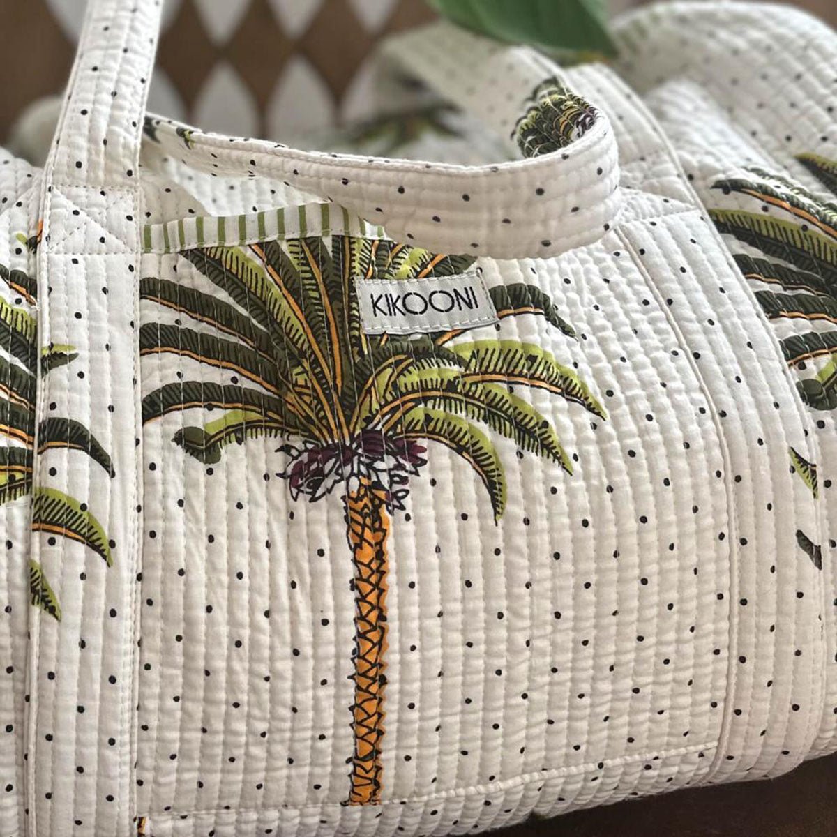 Handgemaakte katoenen tas - Palms