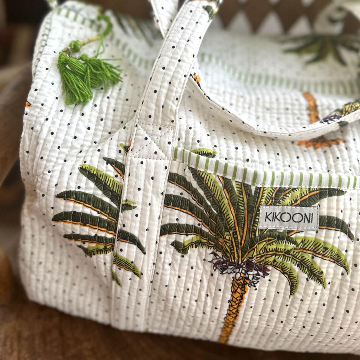 Handgemaakte katoenen tas - Palms