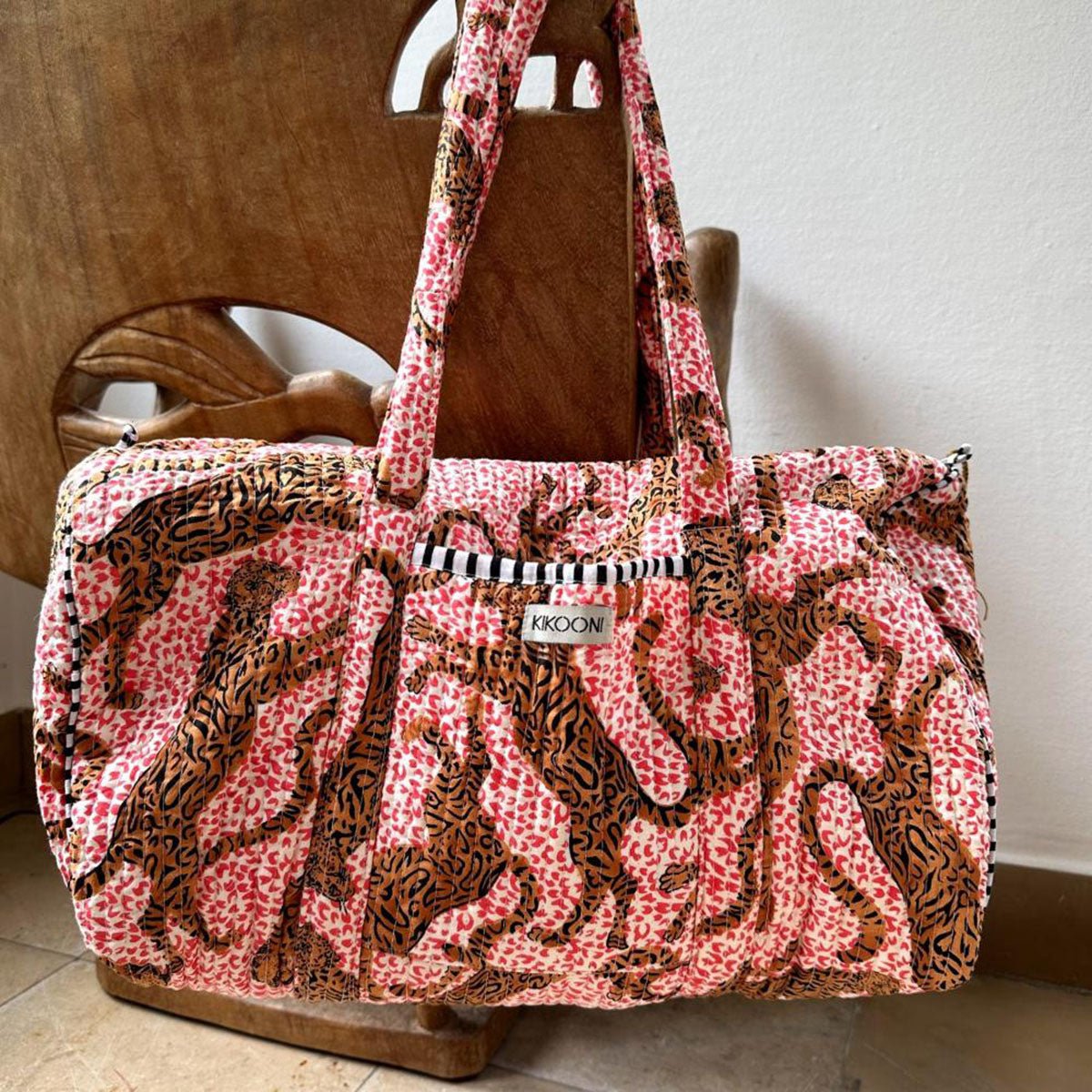 Handgemaakte katoenen tas - Leopard