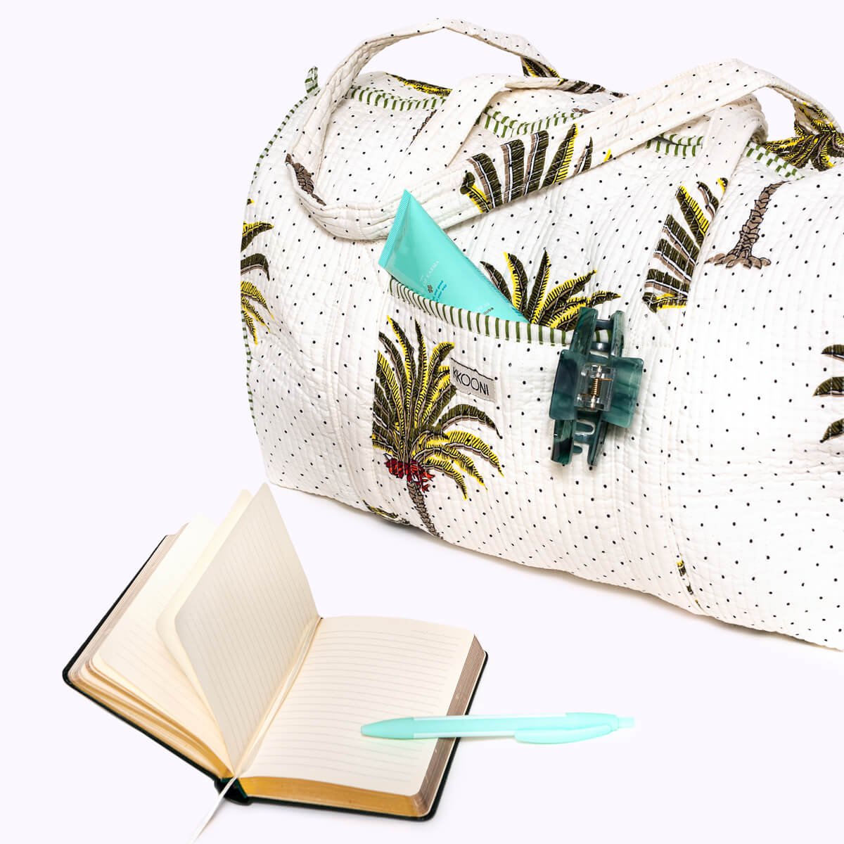 Handgemaakte katoenen tas - Palms