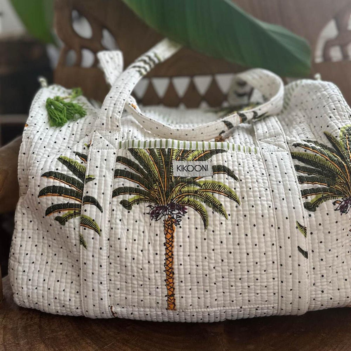 Handgemaakte katoenen tas - Palms