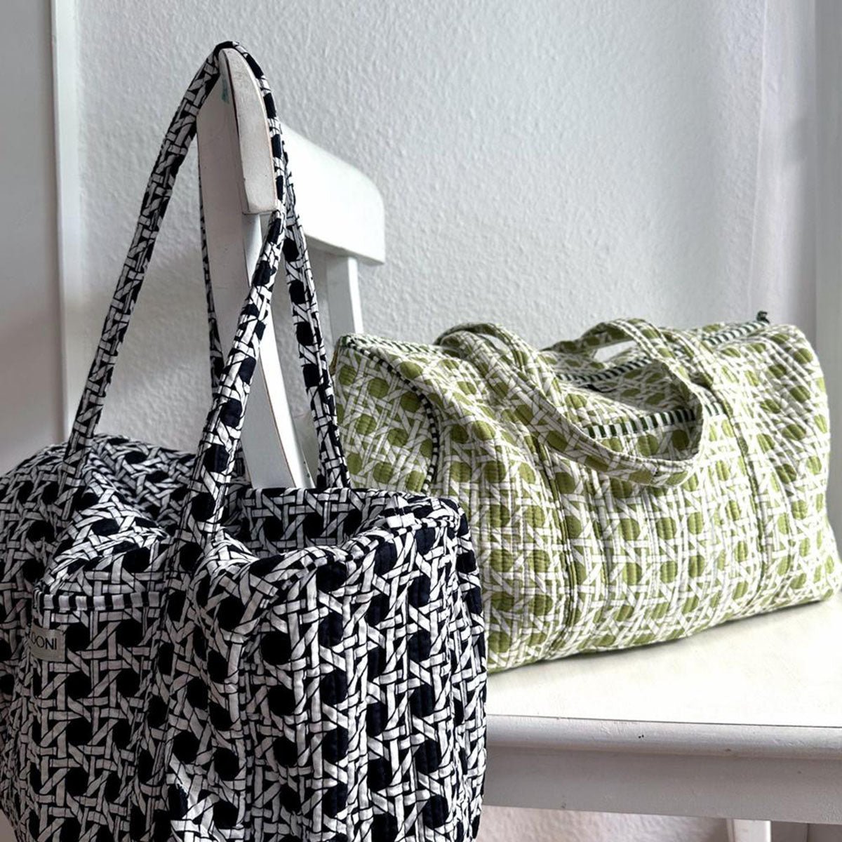 Handgemaakte katoenen tas - Print