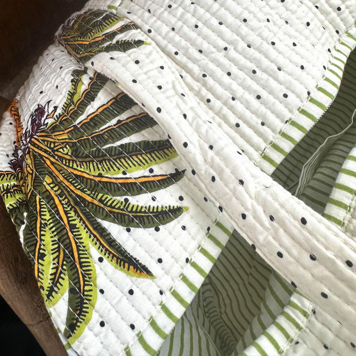 Handgemaakte katoenen tas - Palms