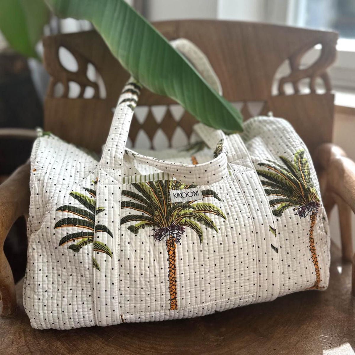 Handgemaakte katoenen tas - Palms