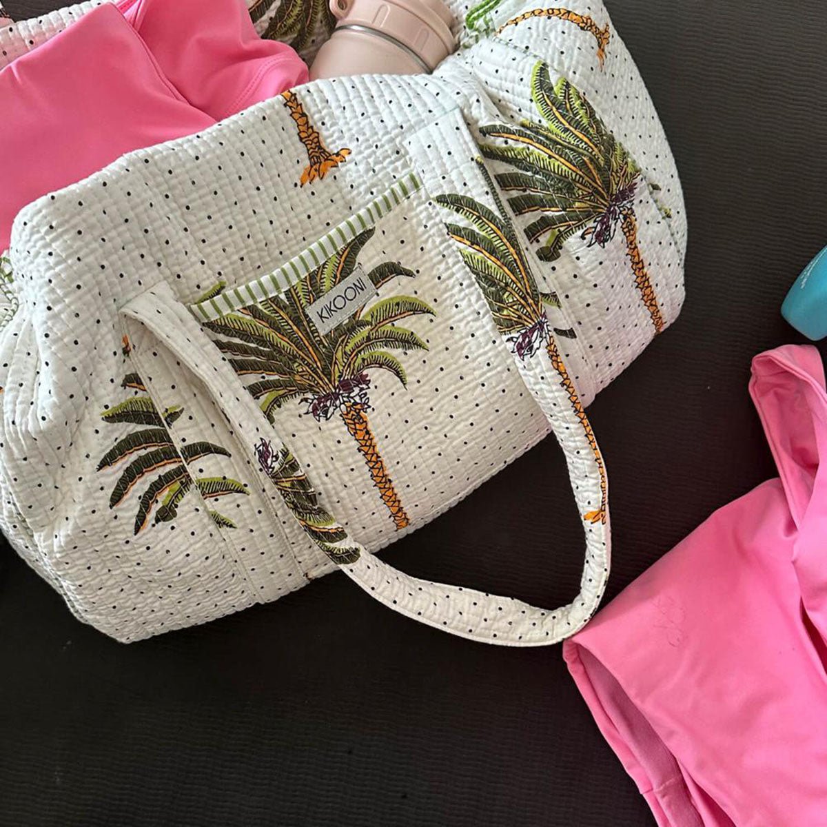 Handgemaakte katoenen tas - Palms