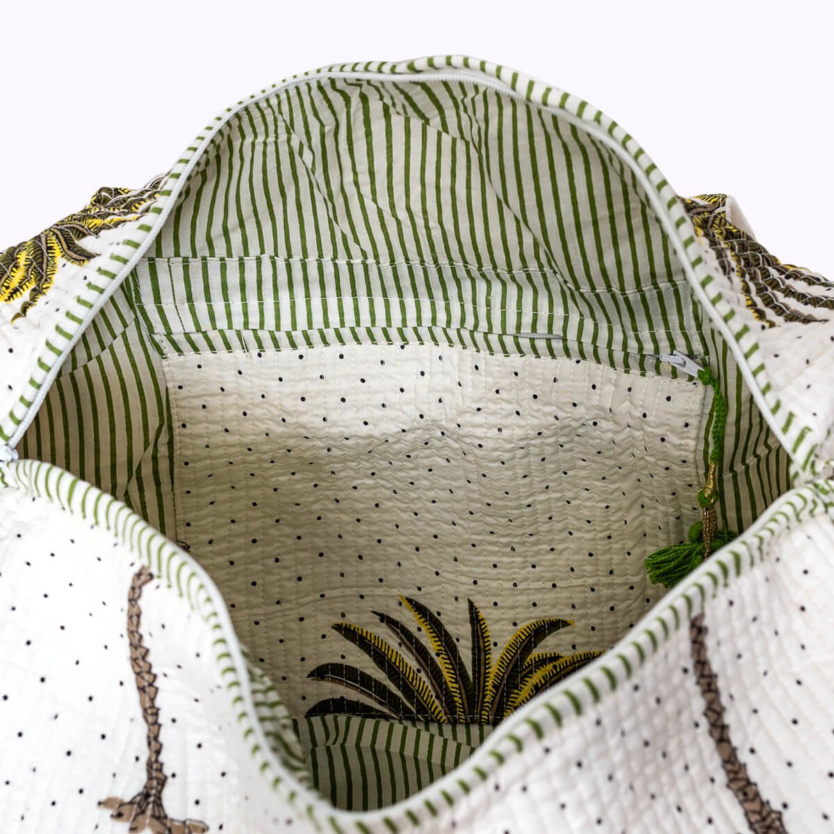 Handgemaakte katoenen tas - Palms