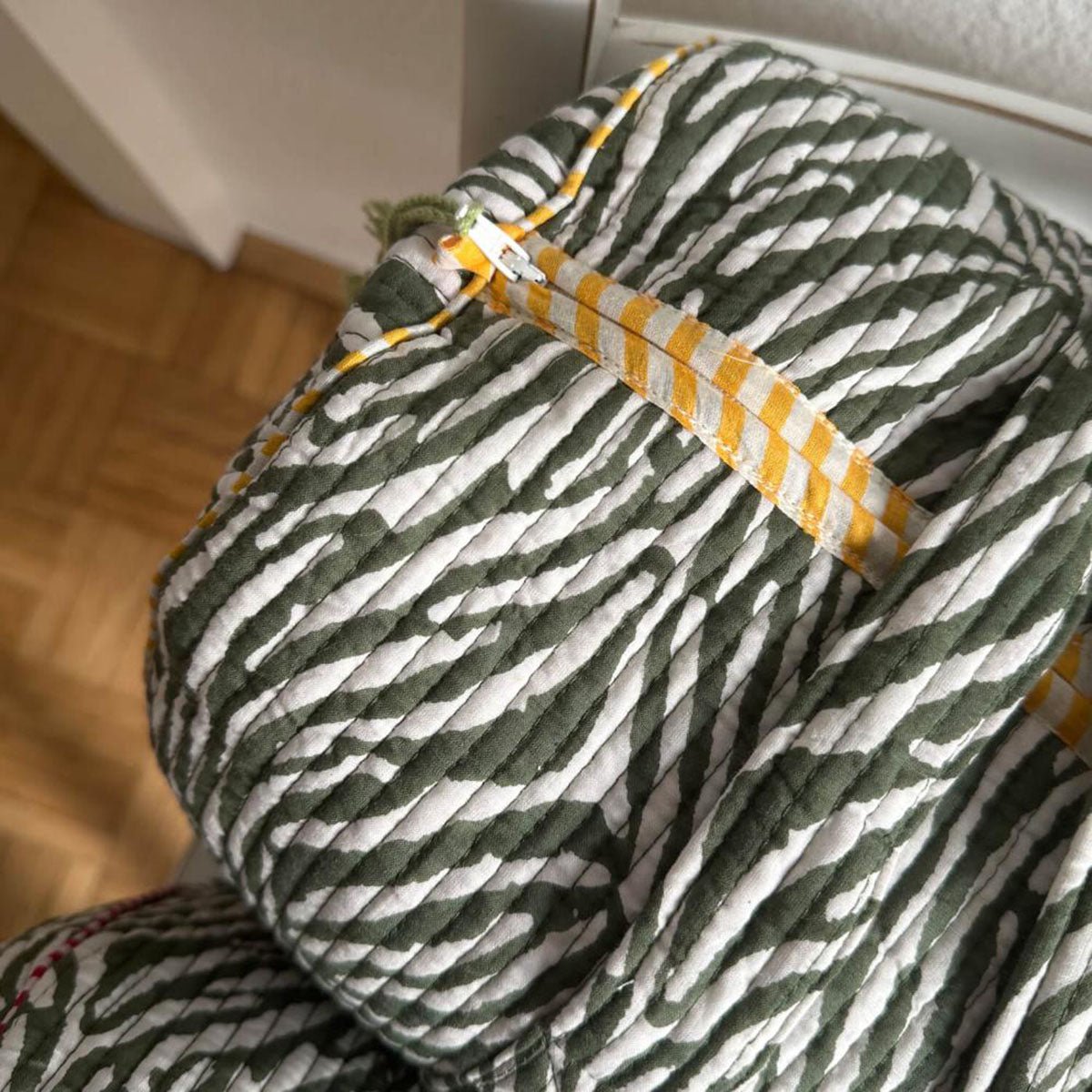 Handgemaakte katoenen tas - Desert Zebra
